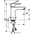 hansgrohe-talis-e-matt-white-basin-mixer-tap-100-coolstart-without-waste-
