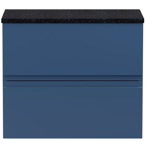Hudson Reed Urban Blue 600mm Wall Hung 2-Drawer Vanity Unit & Worktop URB304LSB