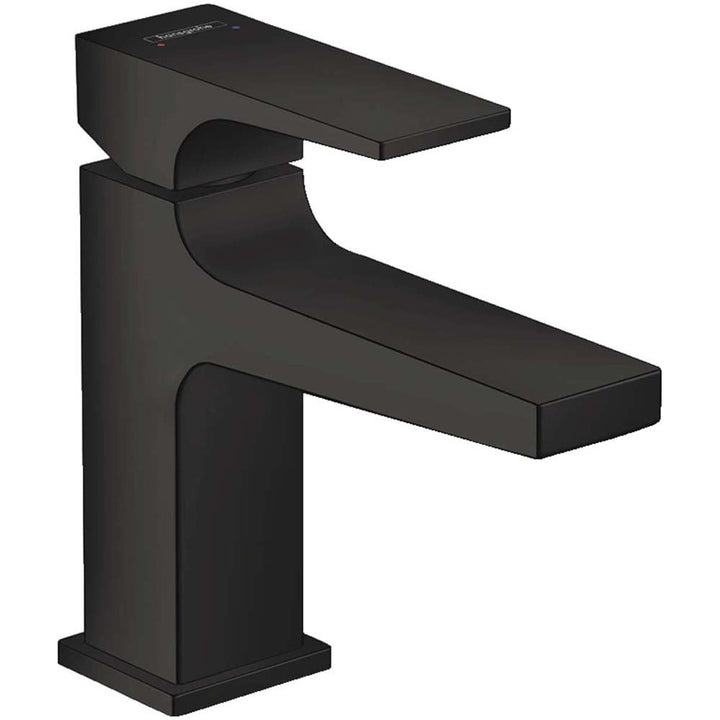 hansgrohe-metropol-matt-black-single-lever-basin-mixer-tap-100-with-push-open-waste-