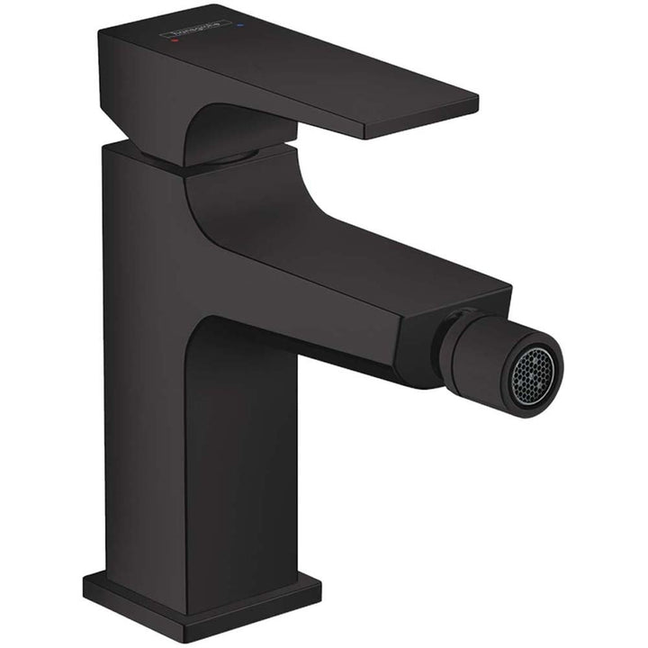 hansgrohe-metropol-matt-black-single-lever-bidet-mixer-tap-with-push-open-waste-