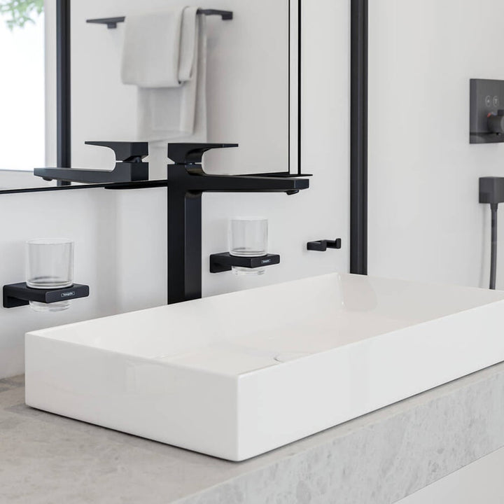 hansgrohe-metropol-matt-black-basin-mixer-tap-260-with-push-open-waste-