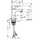 hansgrohe-metris-chrome-single-lever-basin-mixer-tap-100-without-waste-