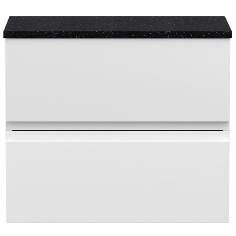 Hudson Reed Urban White 600mm Wall Hung 2-Drawer Vanity Unit & Worktop URB104LSB