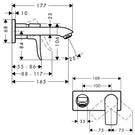 hansgrohe-metris-chrome-concealed-single-lever-basin-mixer-tap-with-165mm-spout-