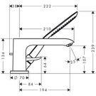 hansgrohe-metris-chrome-3-hole-rim-mounted-single-lever-chrome-bath-mixer-tap-