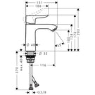 hansgrohe-metris-lowflow-chrome-single-lever-basin-mixer-tap-110-without-waste-
