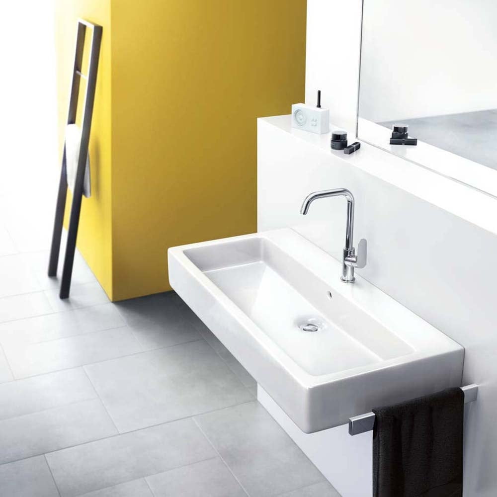 Hansgrohe Focus Chrome Single Lever Basin Mixer Tap 240 with Swivel Spout Without Waste