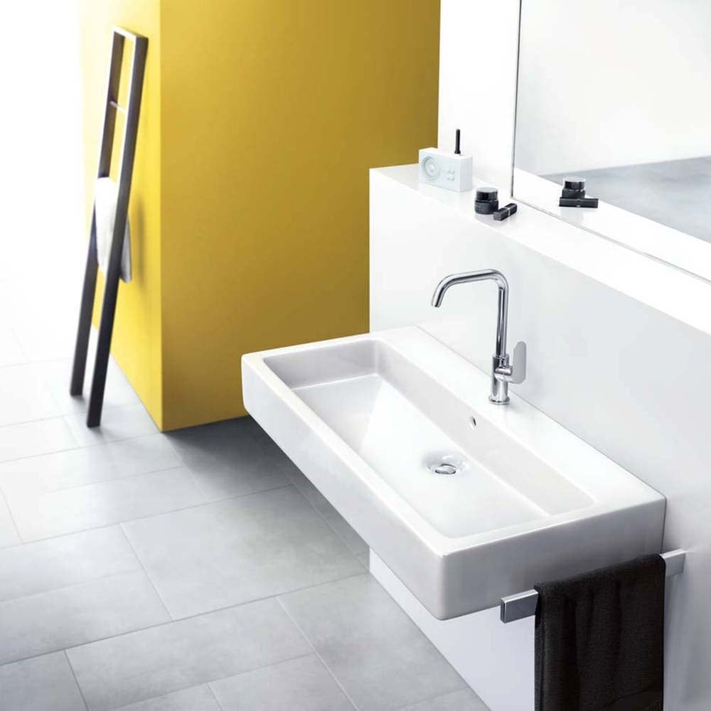Hansgrohe Focus Chrome Single Lever Basin Mixer Tap 240 With Swivel Spout and Pop-Up Waste