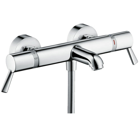 Hansgrohe Ecostat Chrome Comfort Care Thermostatic Bath Mixer Tap W/ Long Handles