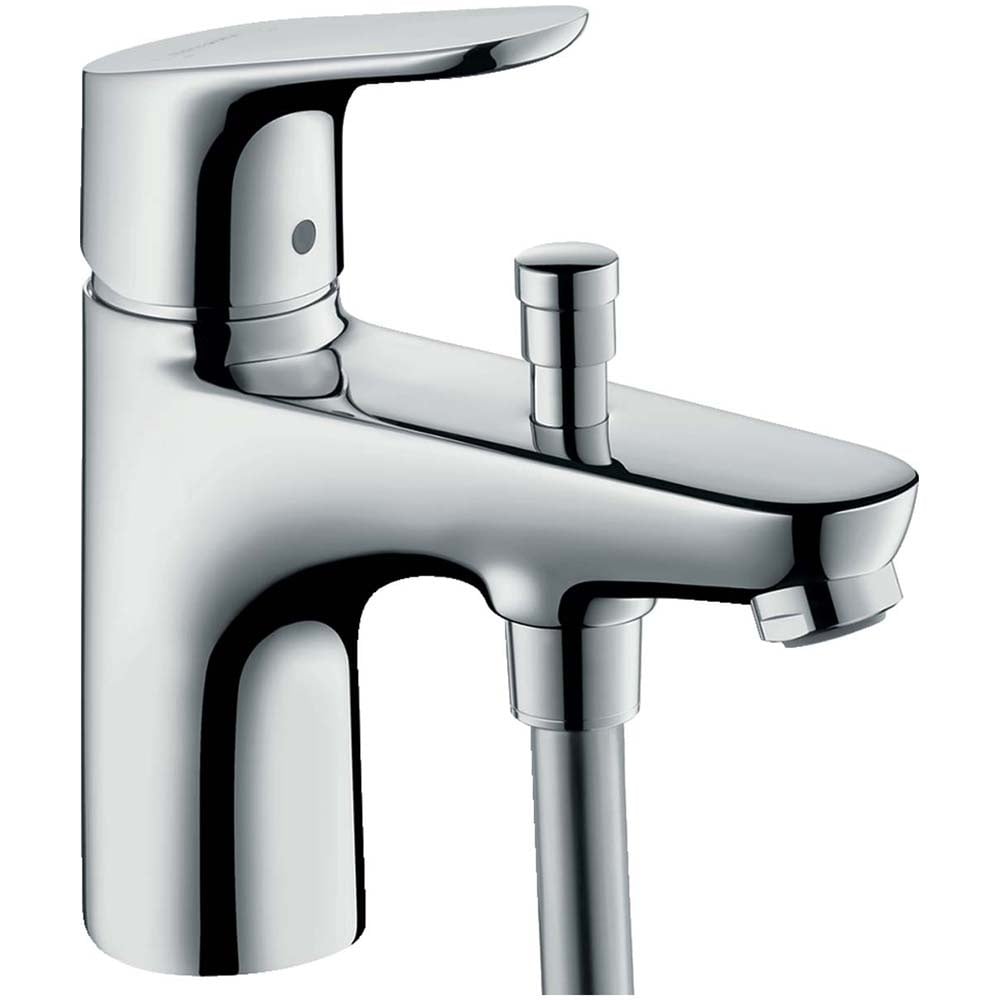 Hansgrohe Focus Chrome Monotrou Single Lever Bath Shower Mixer Tap With 2 Flow Rates