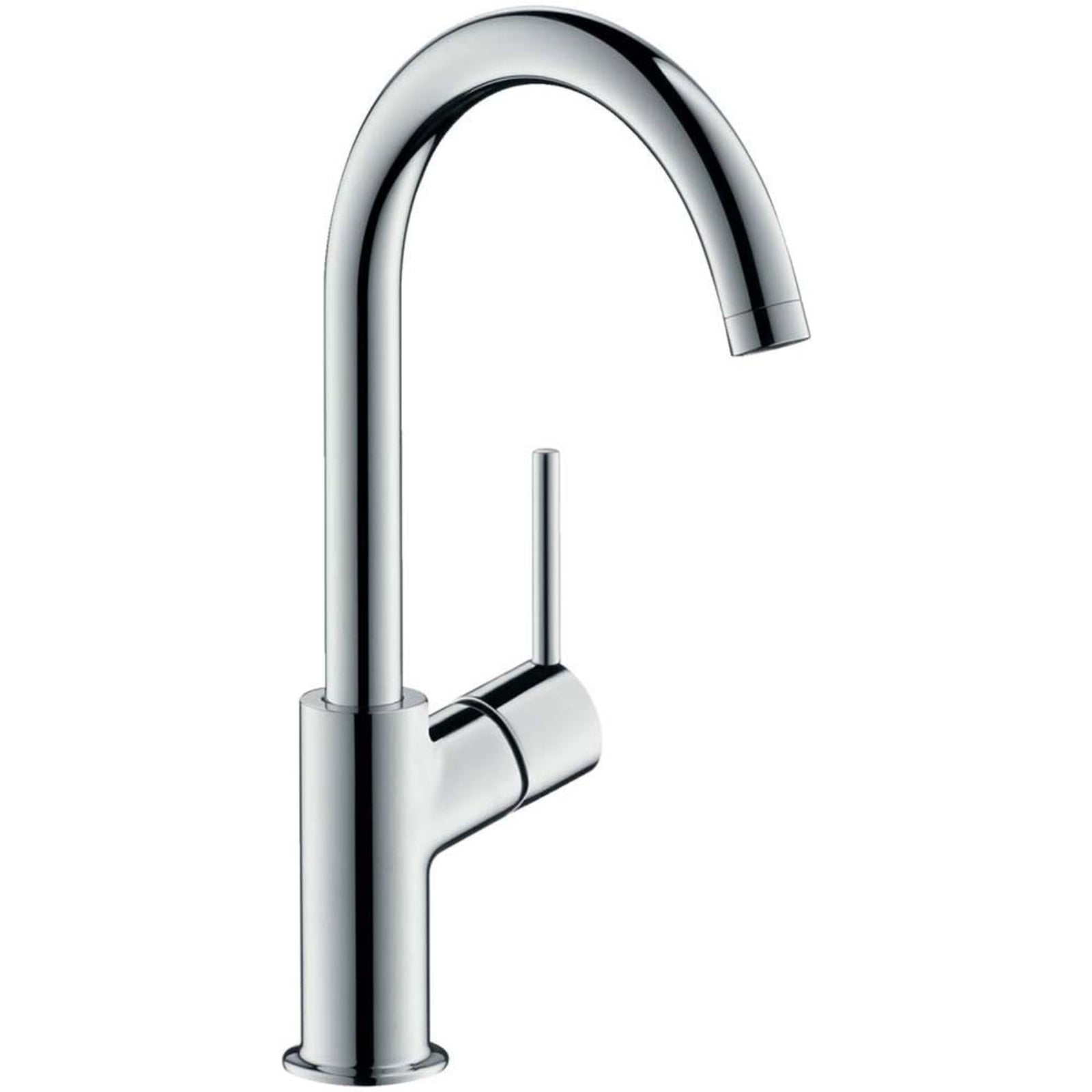 Hansgrohe Talis Chrome Basin Mixer Tap 210 With Fixed Spout & Push-Open Waste