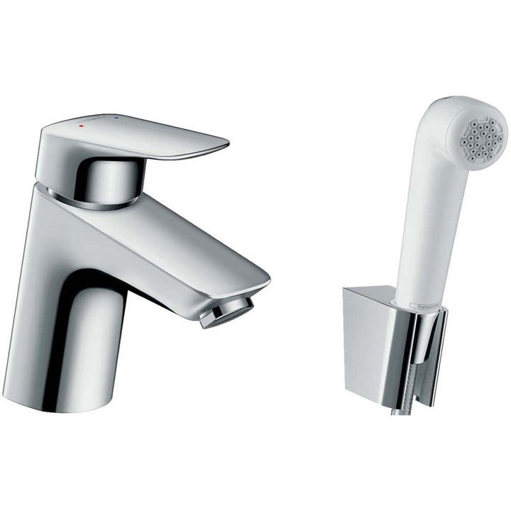hansgrohe-logis-chrome-single-lever-basin-mixer-with-bidet-spray--hose-160cm-