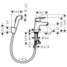 hansgrohe-logis-chrome-single-lever-basin-mixer-with-bidet-spray--hose-160cm-