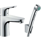 hansgrohe-focus-chrome-basin-mixer-tap-with-bidet-spray--shower-hose-160cm-