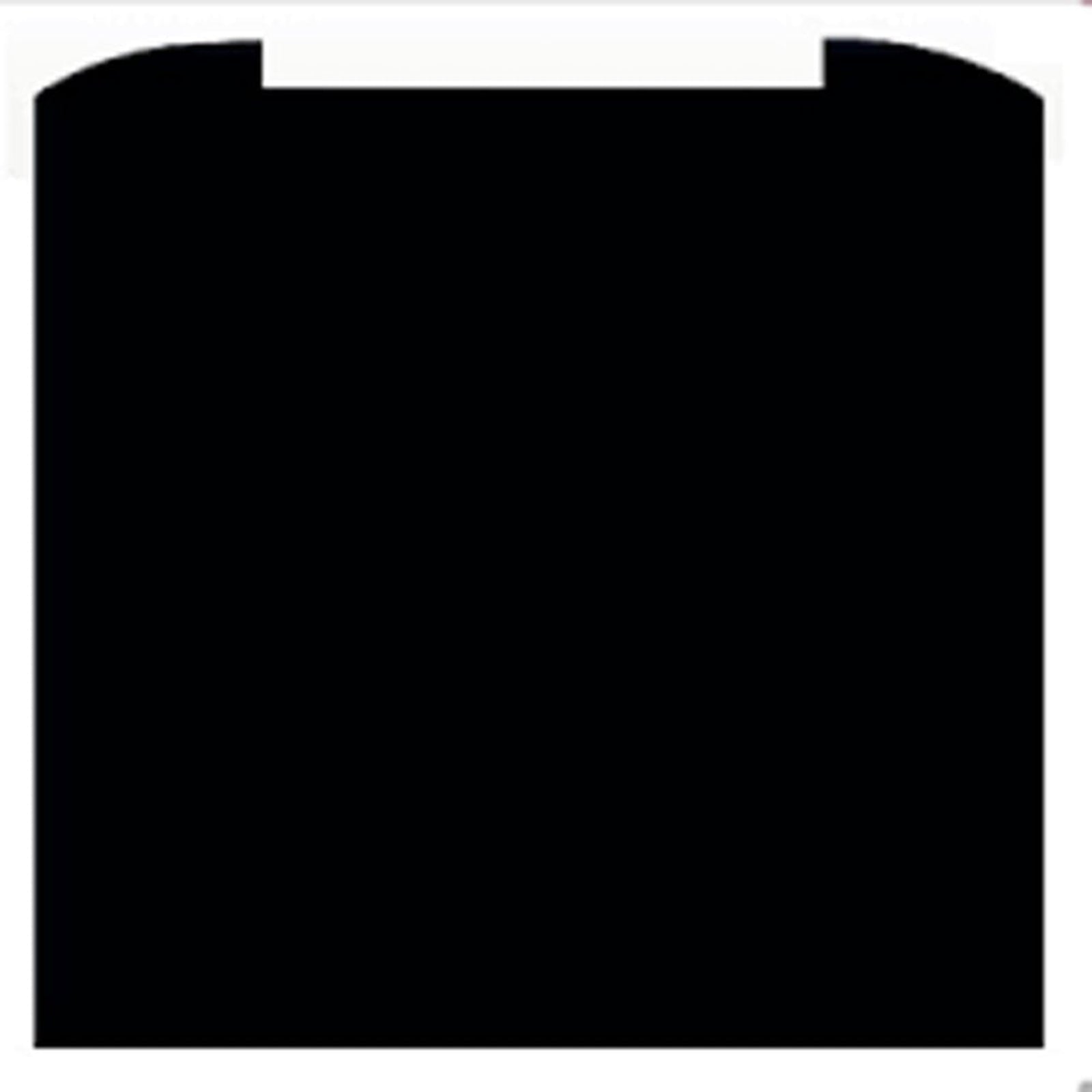 CDA Black Curved Glass Kitchen Splashback 1000x750mm ASG102CBL