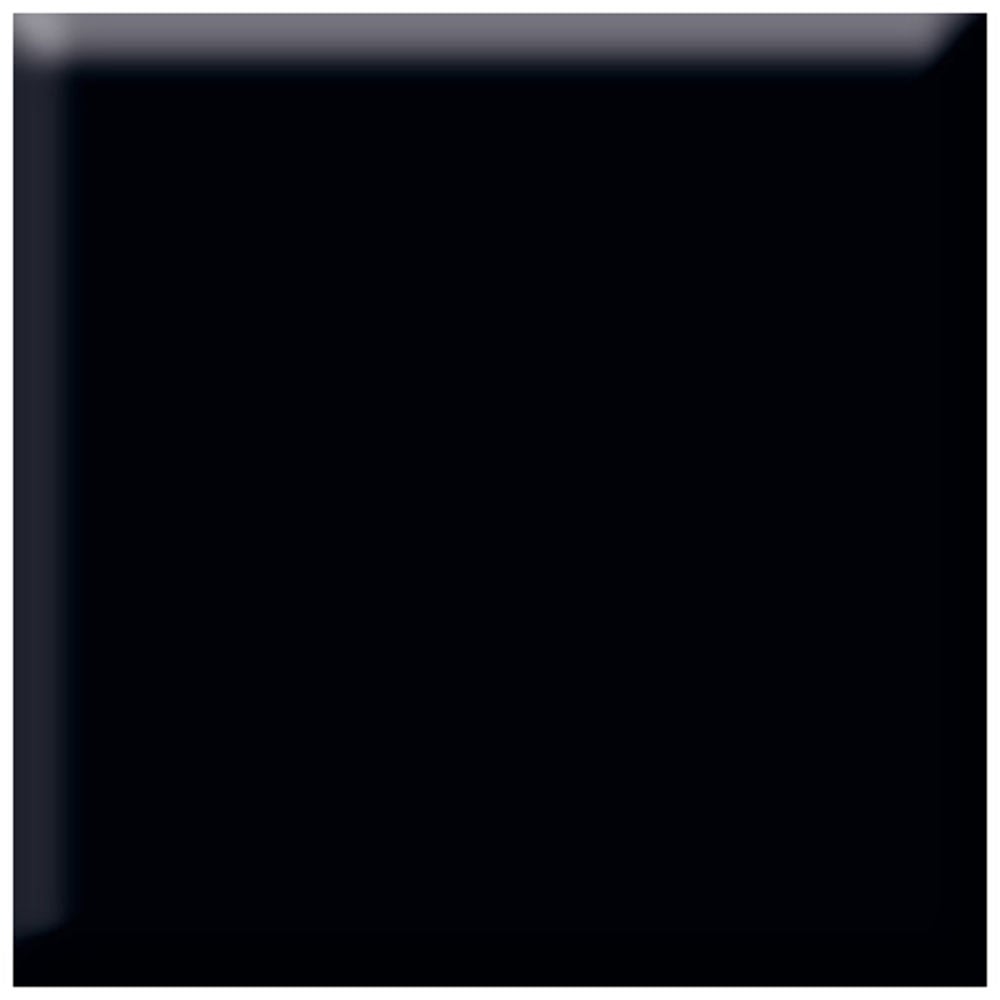 CDA Black Square Glass Kitchen Splashback 1000x750mm ASG10BL
