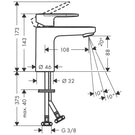 hansgrohe-vernis-blend-black-single-lever-basin-mixer-tap-100-without-waste-