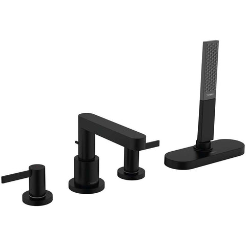 Hansgrohe Finoris 4-Hole Rim Mounted Bath Mixer Tap With sBox