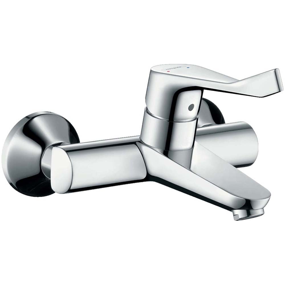 Hansgrohe Focus Chrome Exposed Single Lever Basin Mixer Tap With Long Handle