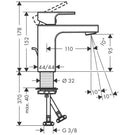hansgrohe-vernis-shape-matt-black-single-lever-basin-mixer-100-with-pop-up-waste-