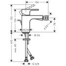 hansgrohe-vernis-shape-matt-black-single-lever-bidet-mixer-tap-with-pop-up-waste-