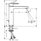hansgrohe-vernis-blend-matt-black-single-lever-basin-mixer-tap-190-with-pop-up-waste-