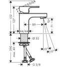 hansgrohe-vernis-shape-matt-black-single-lever-basin-mixer-tap-70-without-waste-