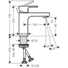 hansgrohe-vernis-shape-matt-black-single-lever-basin-mixer-tap-100-without-waste-