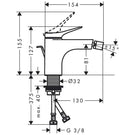 hansgrohe-vivenis-matt-black-single-lever-bidet-mixer-tap-with-pop-up-waste-