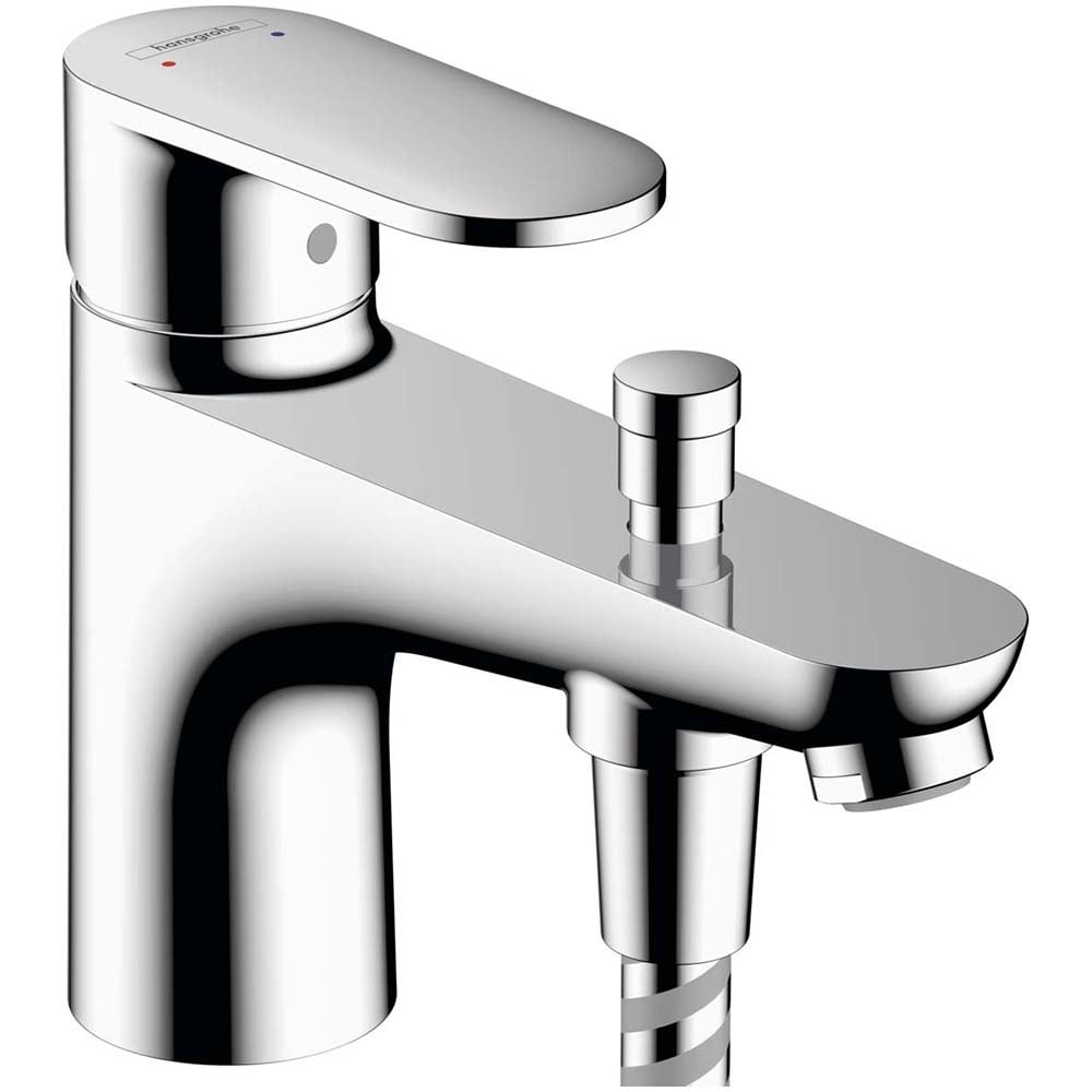 Hansgrohe Vernis Blend Chrome Monotrou Bath & Shower Mixer Tap With 2 Flow Rates