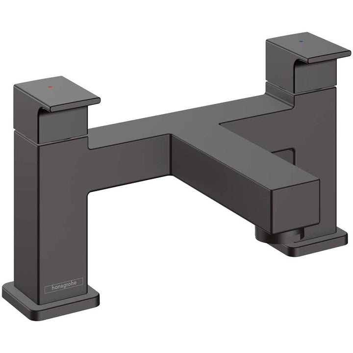 hansgrohe-vernis-shape-matt-black-twin-lever-2-hole-rim-mounted-bath-mixer-tap-
