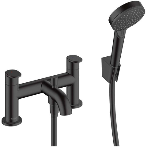 Hansgrohe Vernis Blend 2-Hole Rim Mounted Bath Mixer with Diverter Valve
