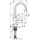 hansgrohe-vivenis-matt-black-single-lever-basin-mixer-tap-210-without-waste-