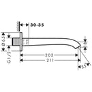 hansgrohe-vivenis-matt-black-wall-mounted-bath-spout-