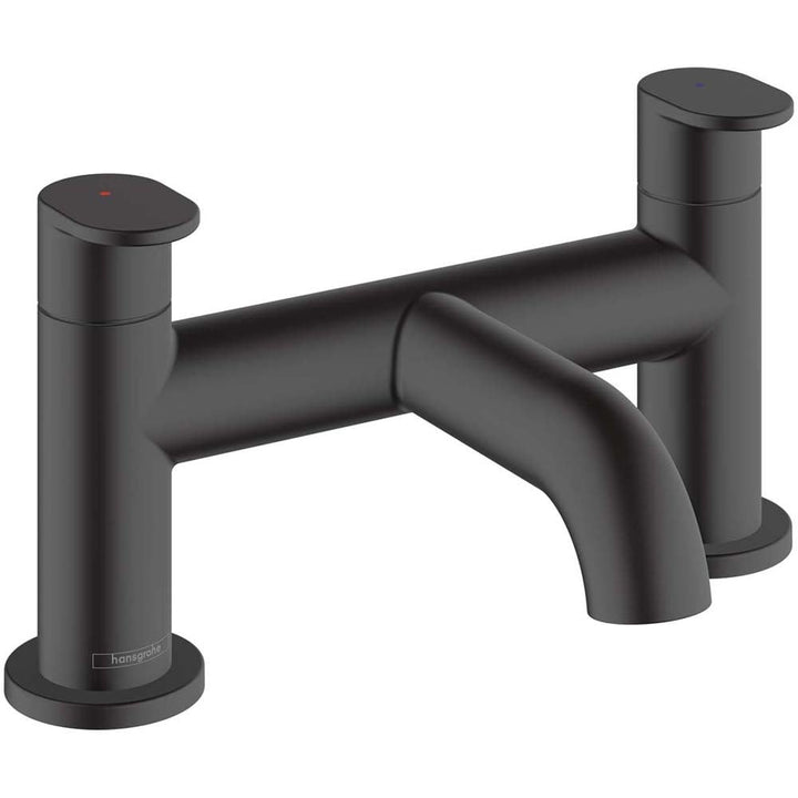 hansgrohe-vernis-blend-matt-black-twin-lever-2-hole-rim-mounted-bath-mixer-tap-