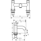 hansgrohe-vernis-blend-matt-black-twin-lever-2-hole-rim-mounted-bath-mixer-tap-