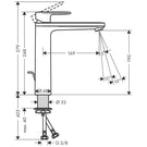 hansgrohe-vernis-blend-chrome-single-lever-basin-mixer-tap-190-with-pop-up-waste--isolated-water-conduction-