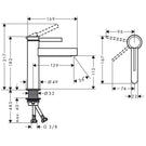 hansgrohe-finoris-matt-black-basin-mixer-tap-110-coolstart-with-push-open-waste-