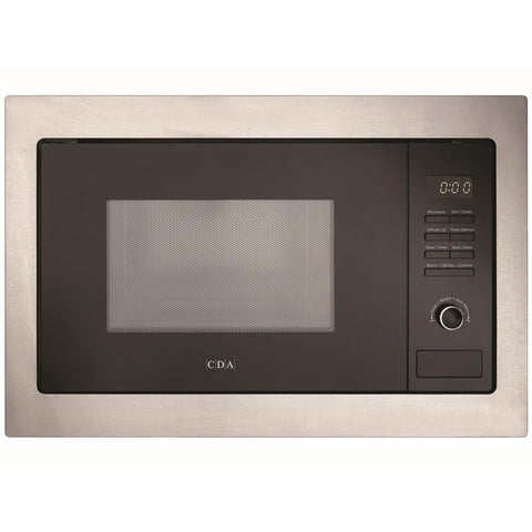 CDA Black & Stainless Steel Built-In Microwave Oven and Grill VM231SS