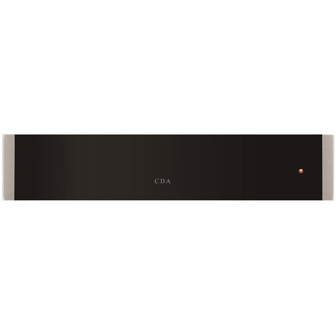 CDA Black & Stainless Steel Push-Push Warming Drawer & 6 Place Settings VW153SS