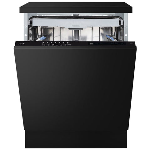 CDA Black 600mm Integrated Dishwasher with 7 Programmes CDI6241