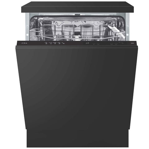 CDA Black 600mm Integrated Dishwasher with 5 Programmes CDI6121