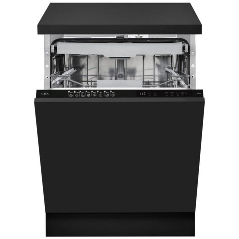 CDA Black 600mm Integrated Dishwasher with 8 Programmes CDI6371