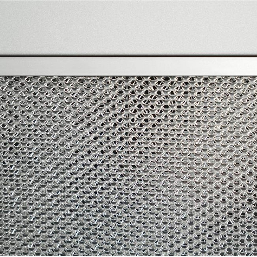 CDA White & Silver 3 Speed Canopy Extractor with Push Button Controls CCA52SI