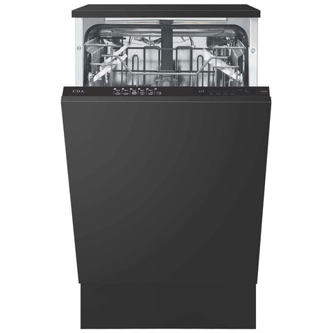 CDA Black 450mm Integrated Dishwasher with 6 Programmes CDI4121