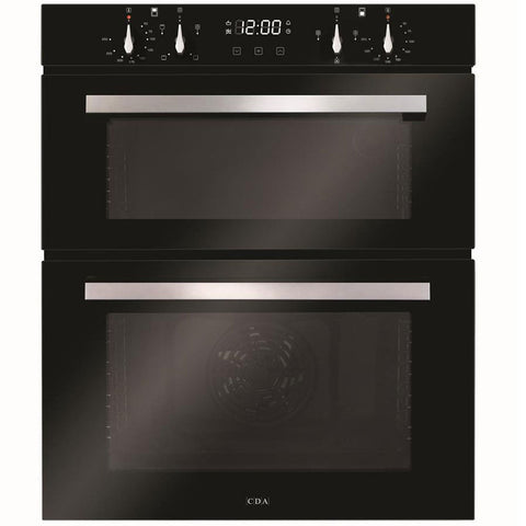 CDA Black Built-Under Electric Double Oven DC741BL