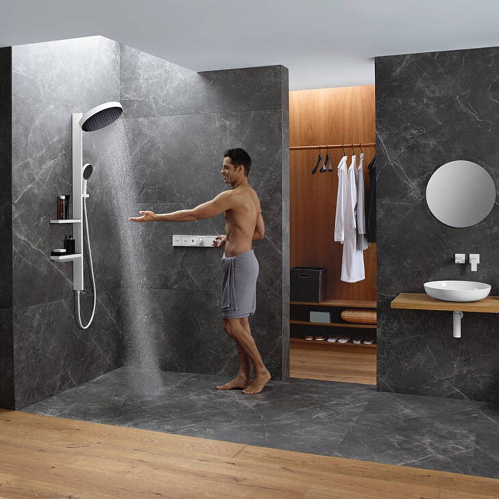 Hansgrohe RainSelect 2 Functions Thermostatic Shower Mixer Valve with Thermostat Control