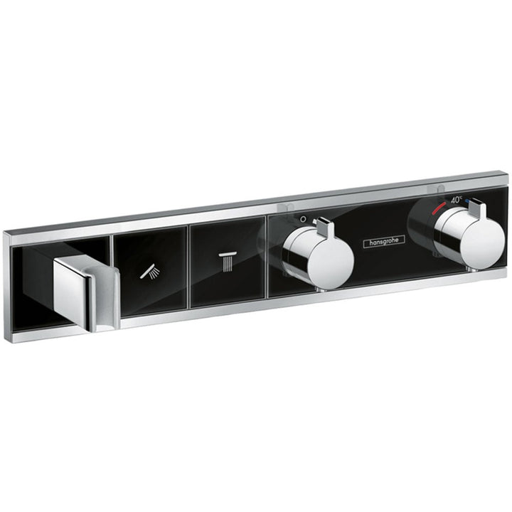 hansgrohe-rainselect-blackchrome-concealed-2-outlets-thermostatic-mixer-valve-