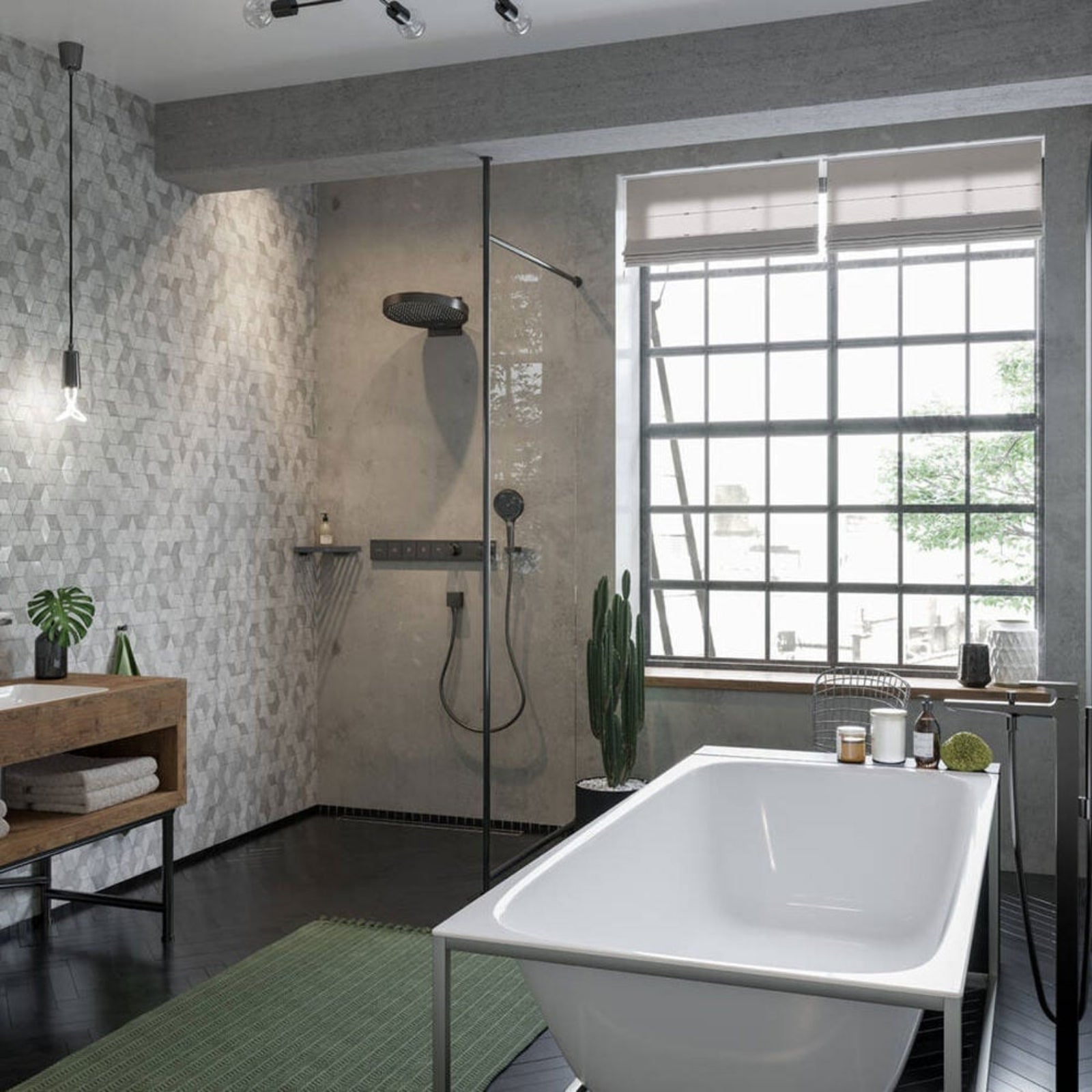 Hansgrohe RainSelect 4 Functions Thermostatic Shower Mixer Valve Concealed Design