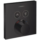hansgrohe-showerselect-matt-black-concealed-2-outlet-thermostatic-mixer-valve-